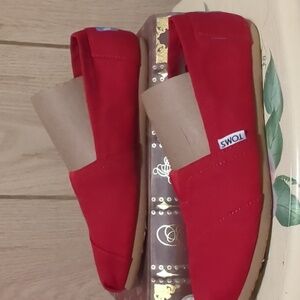 Toms Alpargata Red, size 5.5w